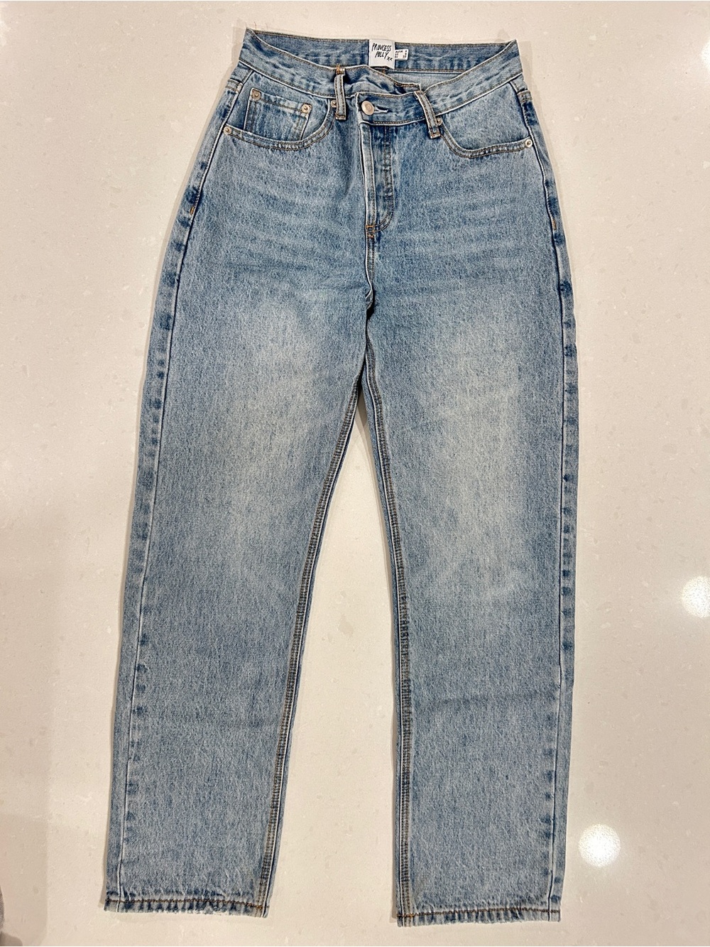 Princess Polly High-Rise Light Blue Jean